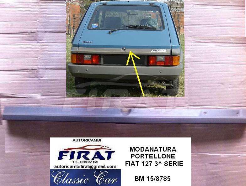 MODANATURA PORTELLONE FIAT 127 3^ SERIE